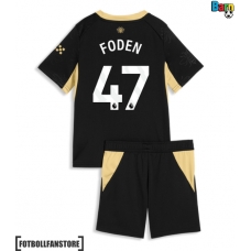 Manchester City Phil Foden #47 Barnkläder Borta matchtröja till baby 2026-27 Kortärmad (+ Korta byxor) Billigt
